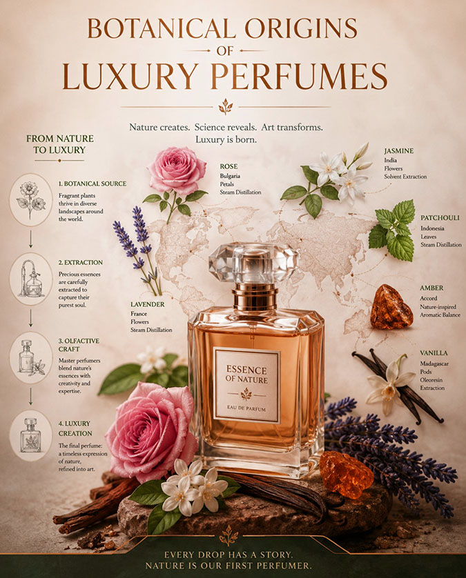 Botanical Origins of Luxury Perfumes