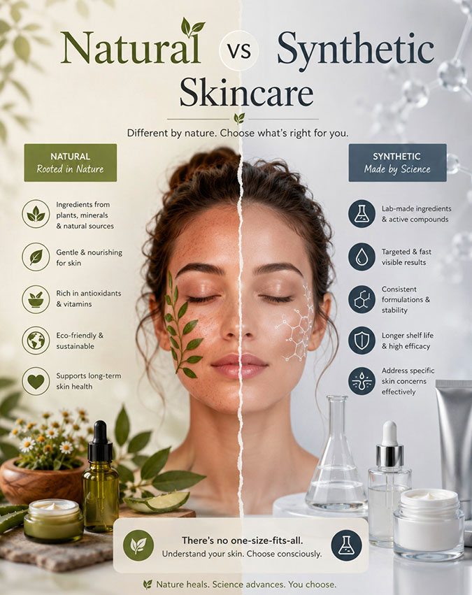 Natural vs Synthetic Skincare
